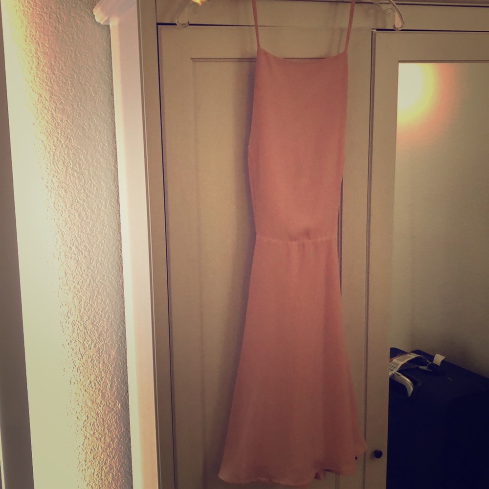 Blush cocktail dress